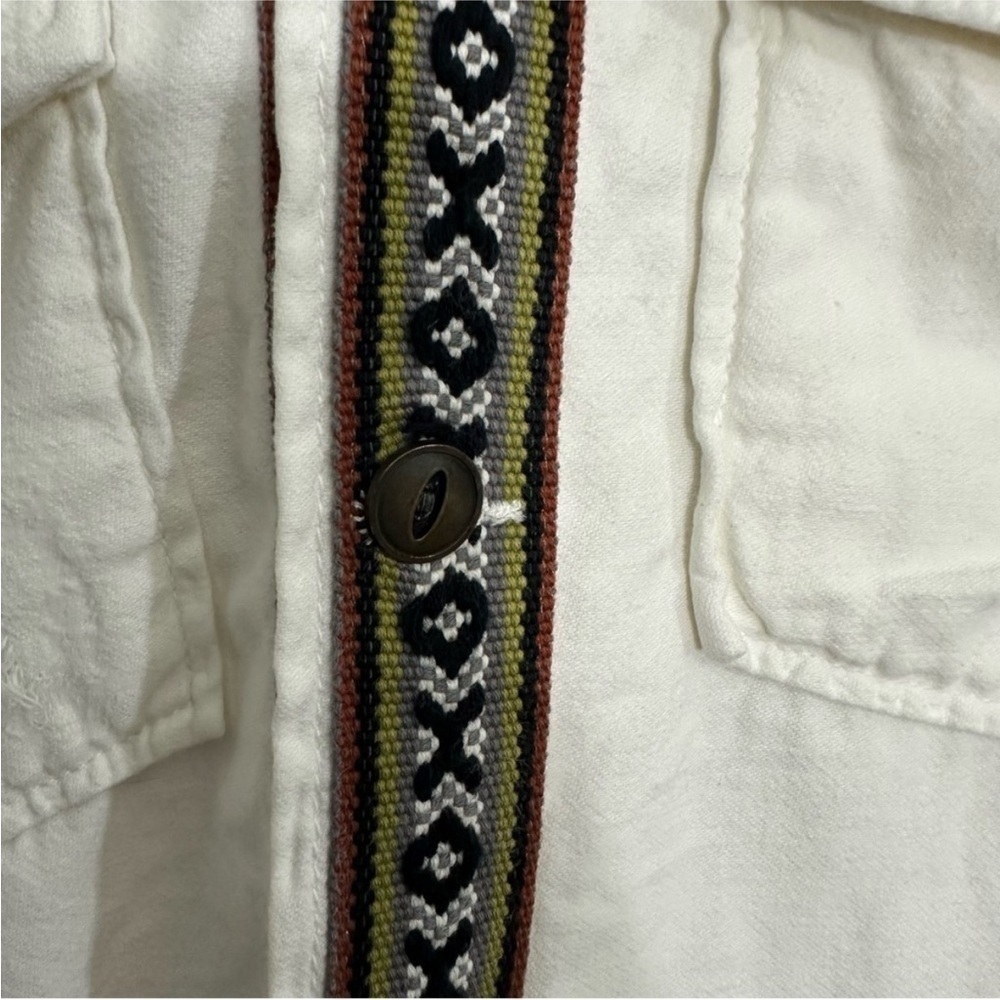 Free People Weekend Wanderer Military Jacket Boho Hooded - Picture 6 of 8